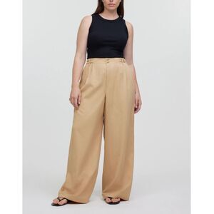 Madewell Harlow Wide Leg Pants Women’s Size 8 Desert Dune Casual Stretch Classic